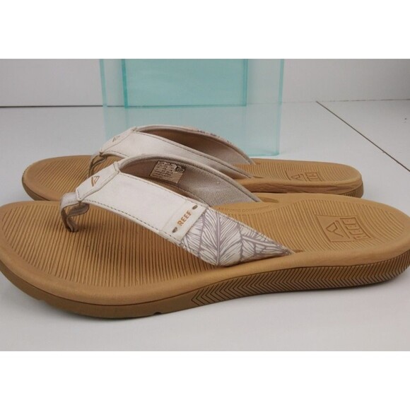 Reef Santa Ana Sandals Flip Flops Women's Size 8 Cloud White - Picture 6 of 8